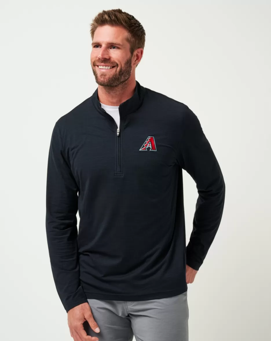 ARIZONA DIAMONDBACKS THE HEATER QUARTER ZIP*TravisMathew New