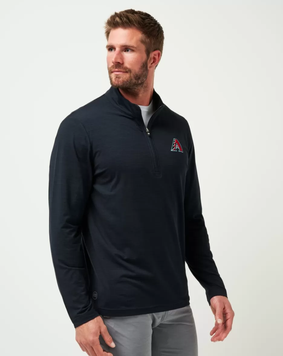 ARIZONA DIAMONDBACKS THE HEATER QUARTER ZIP*TravisMathew New