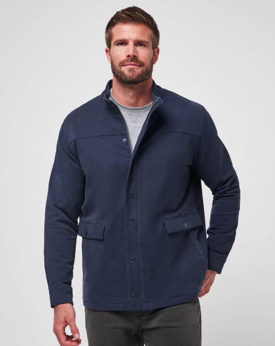 CLOUD DENIM FULL ZIP*TravisMathew Cheap