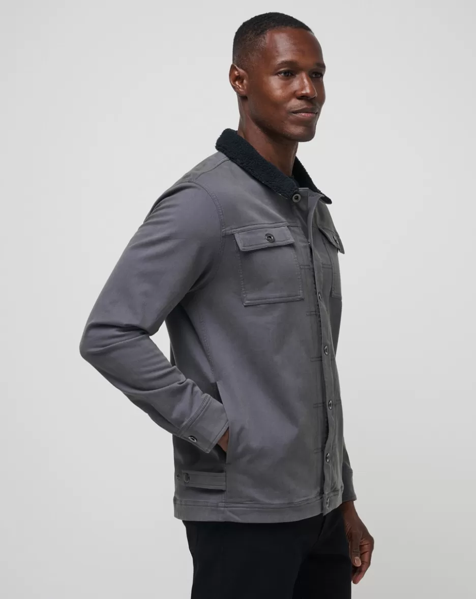 CLOUD DENIM SHERPA JACKET*TravisMathew Flash Sale