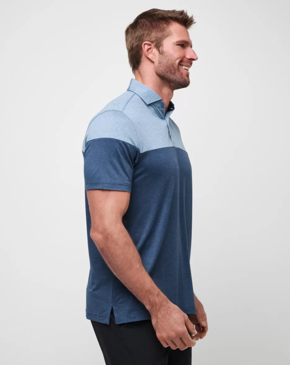 HEATER PRO COLOR BLOCK POLO*TravisMathew New