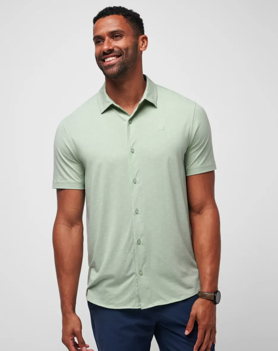 SET A COURSE BUTTON-UP*TravisMathew Store